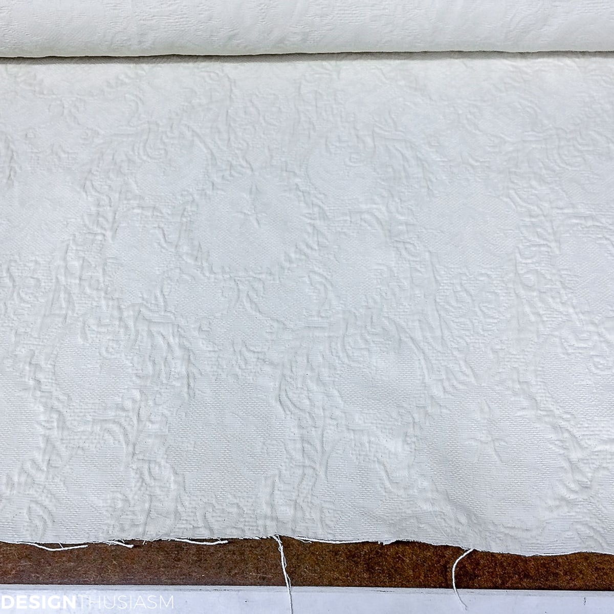 off white jacquard upholstery fabric