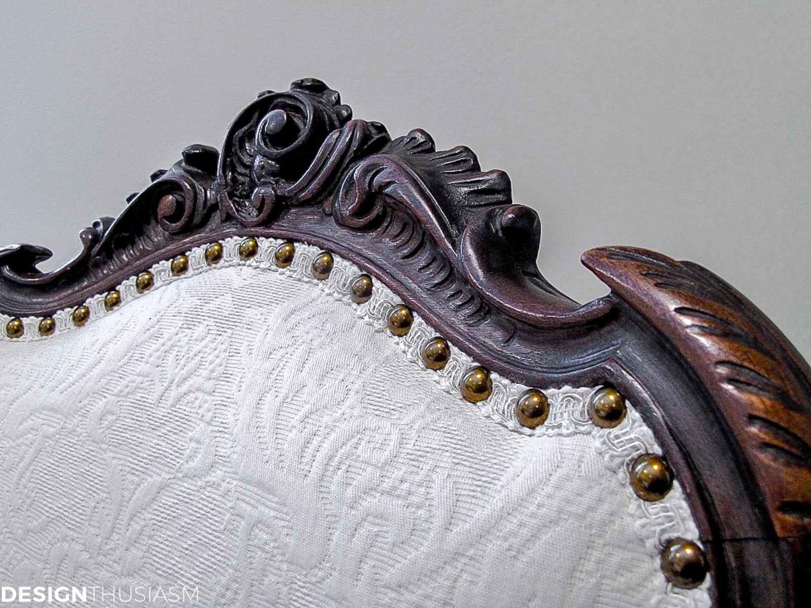 nailhead vintage French chair