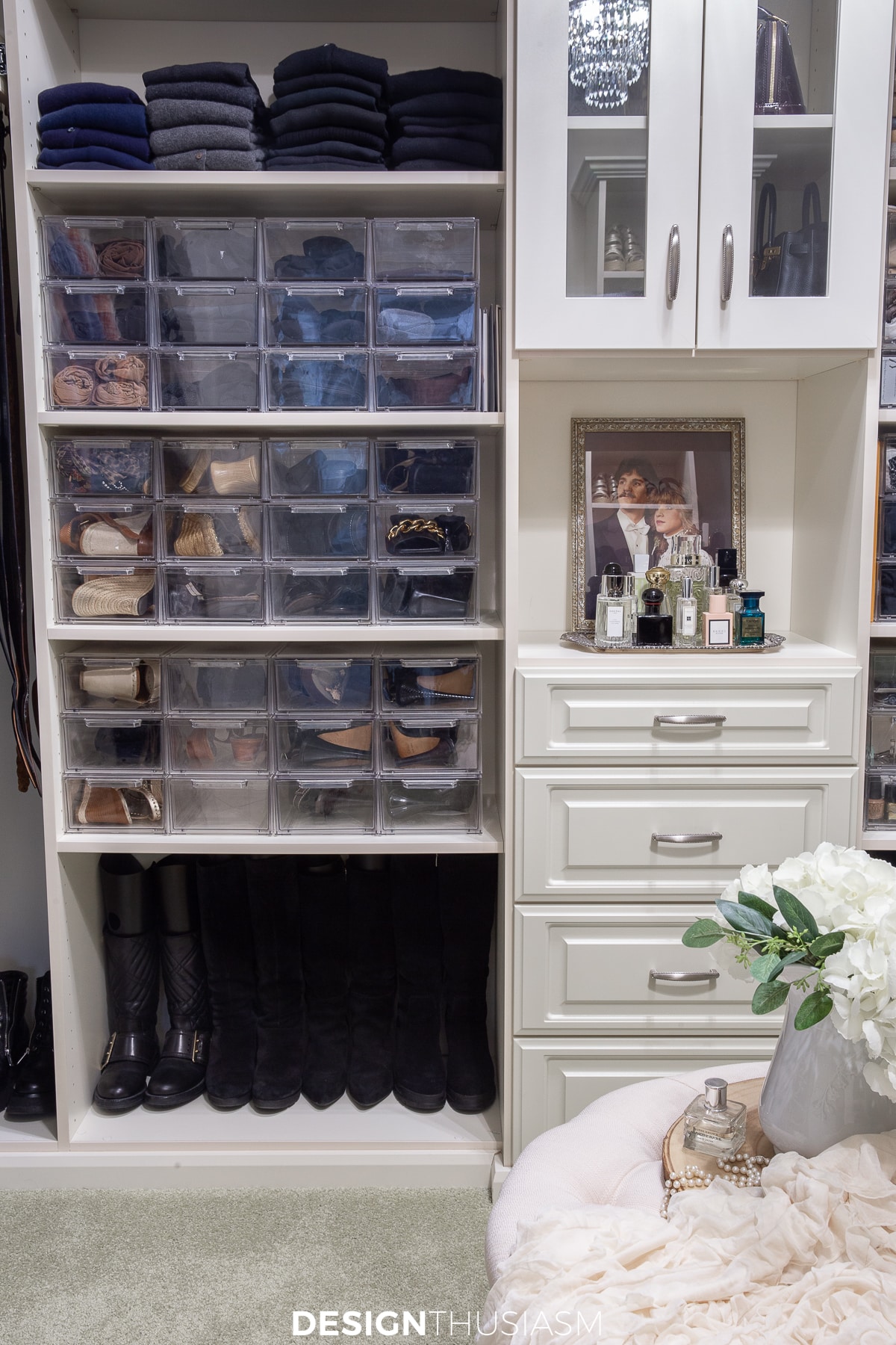 closet organization pull out drawers