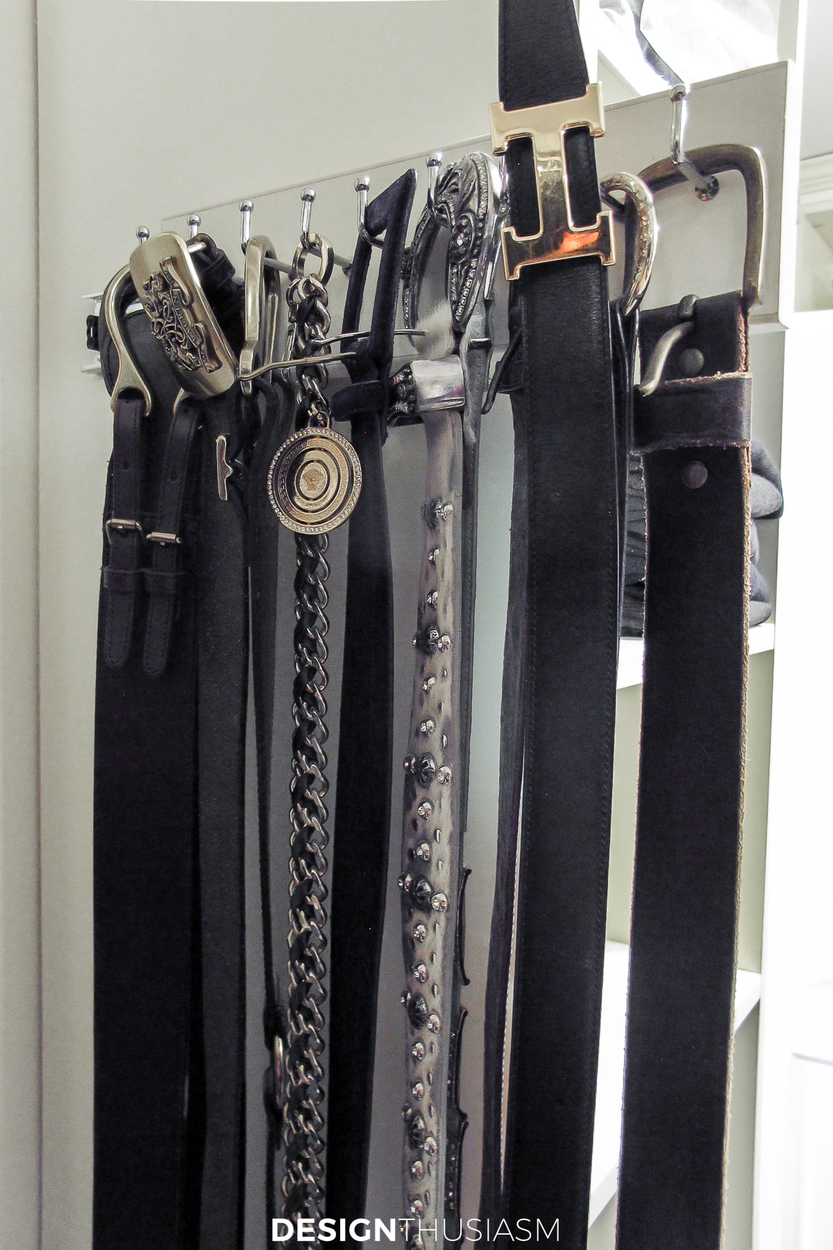 closet organization belt hook