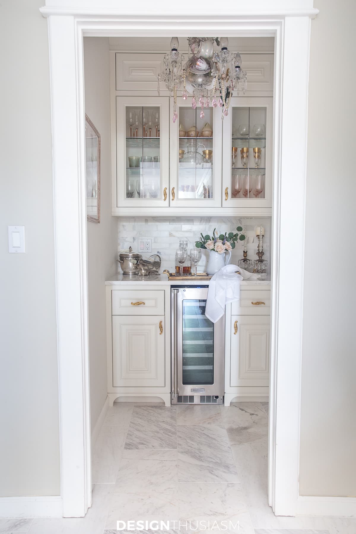 french styled butler's pantry