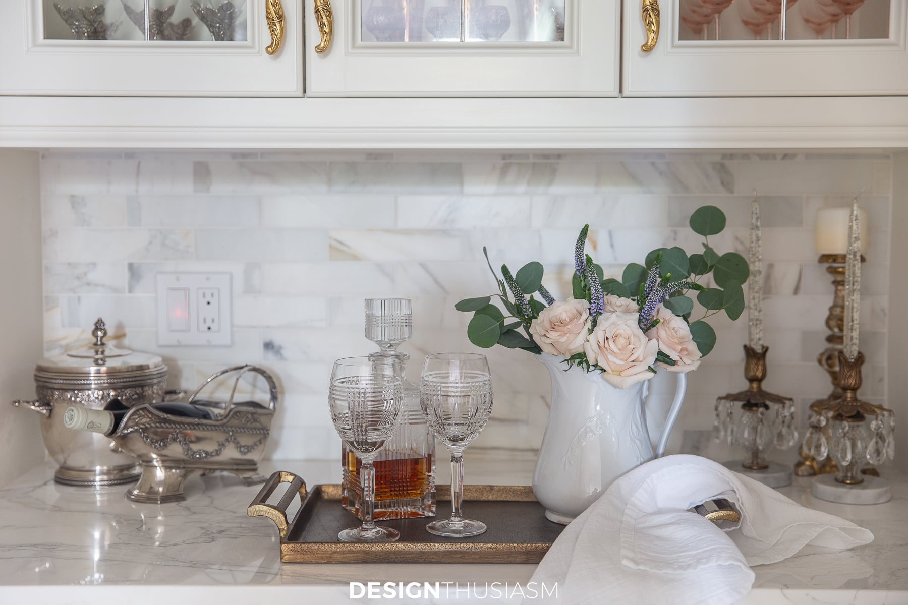 french styled butler's pantry