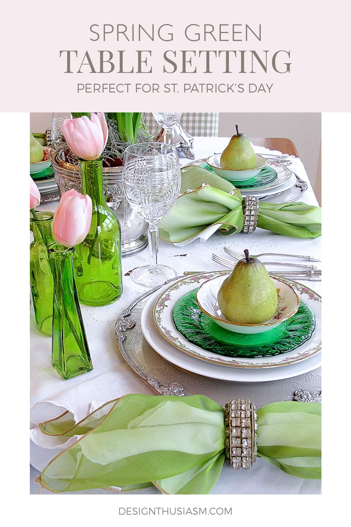 St. Patrick's Day spring tablescape