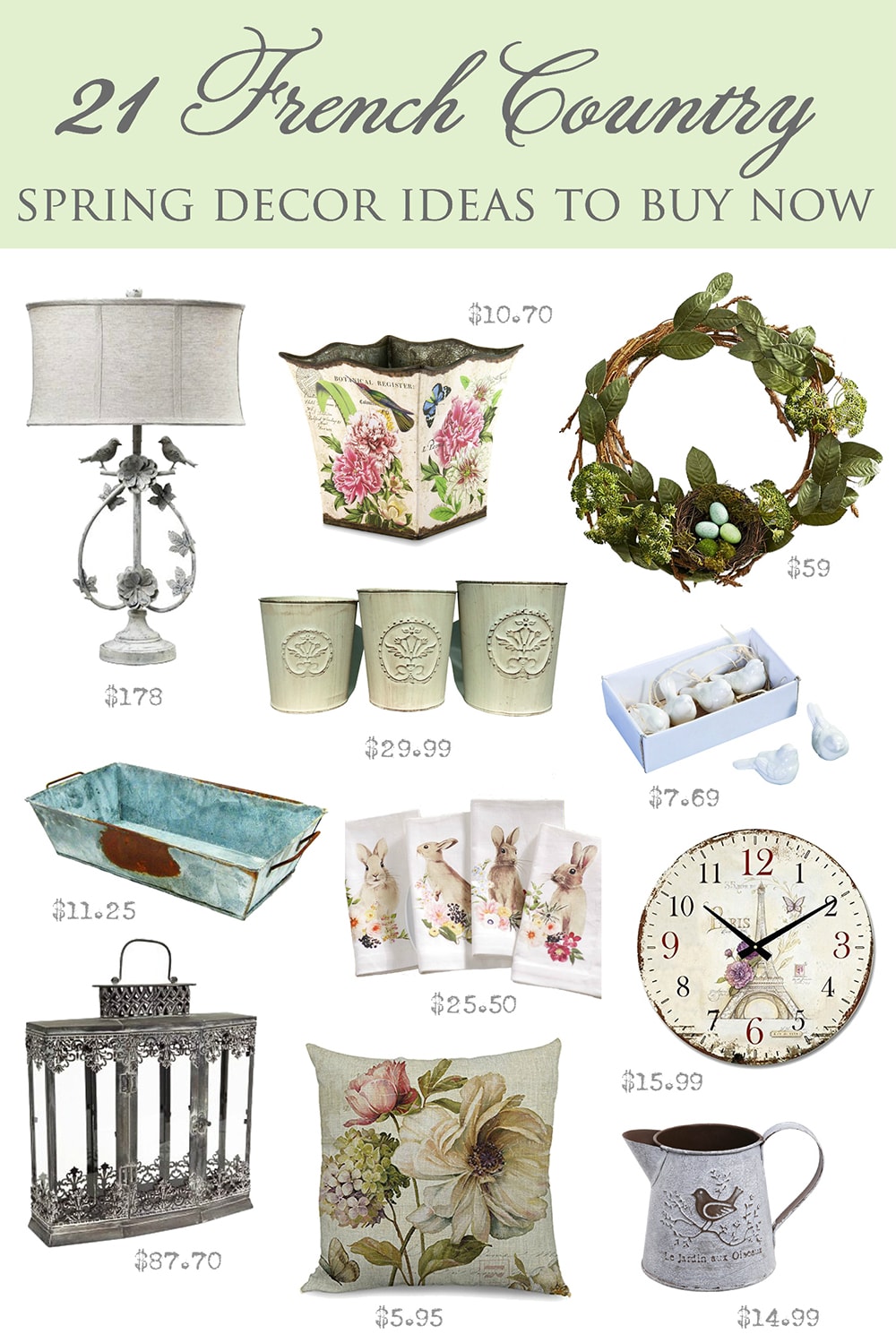 21 French Country Spring Decor Ideas to Buy Now