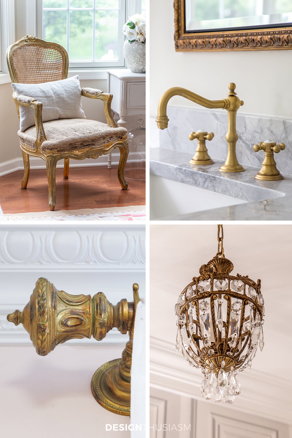 Defining style elements for a french inspired home - gilding