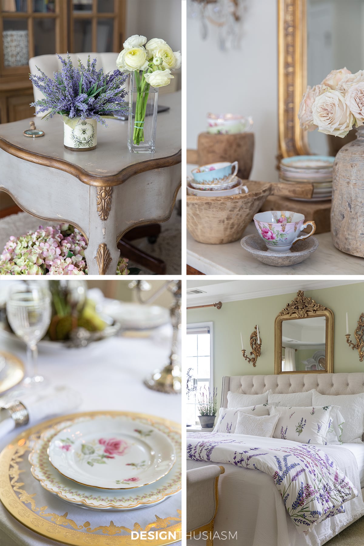 Defining style elements for a french inspired home - floral