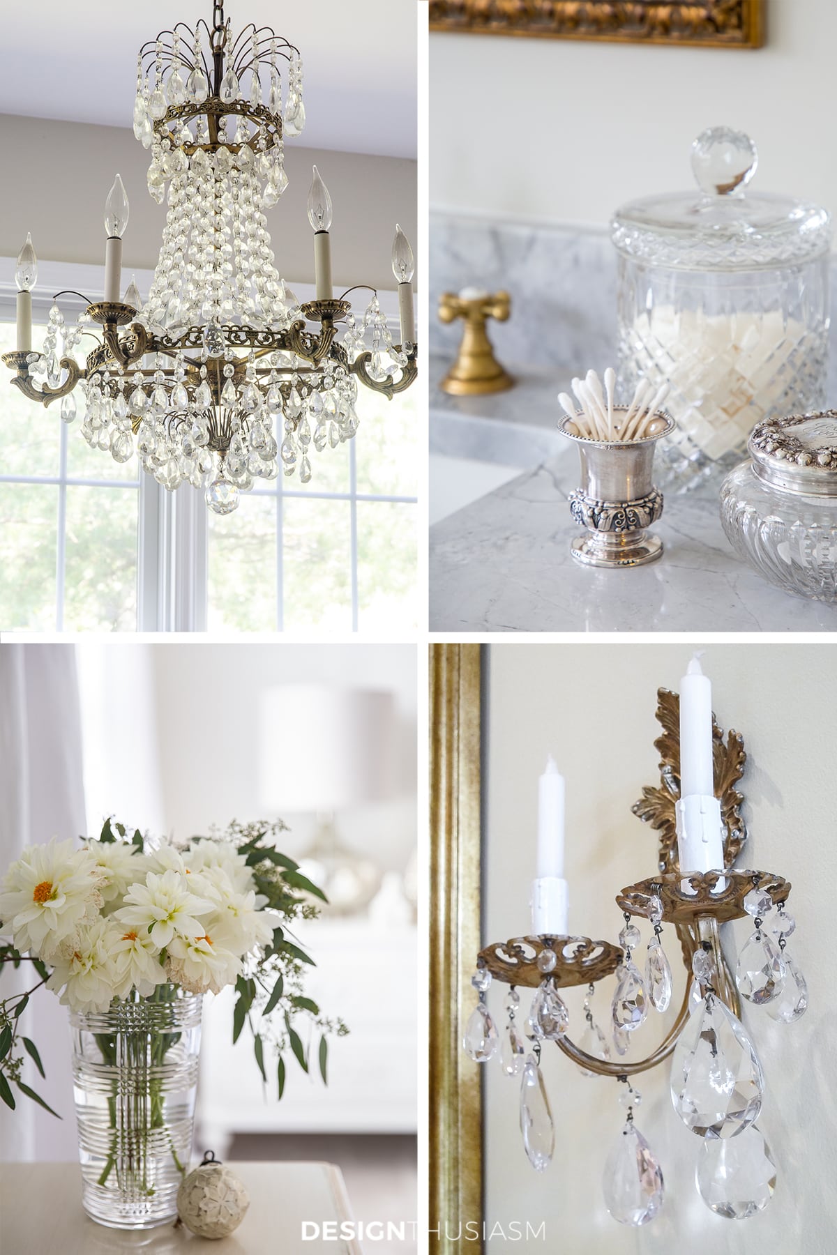Defining style elements for a french inspired home - crystal