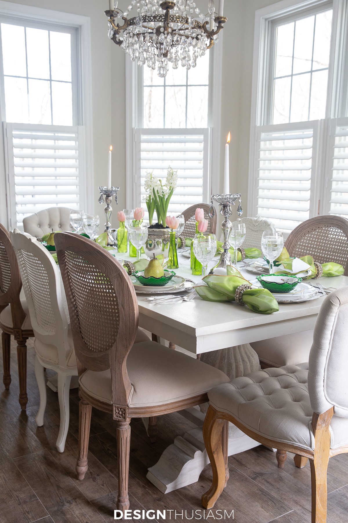 St. Pat's table in the breakfast room
