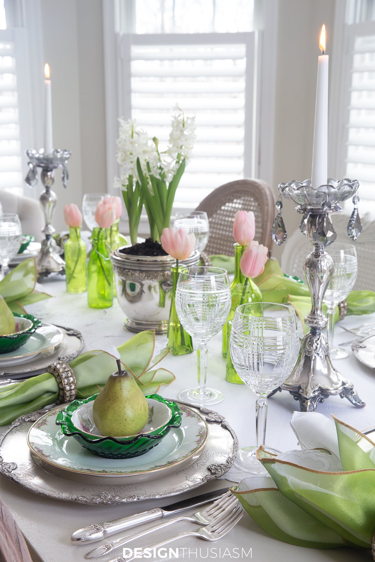 St. Pat's table with elegant decor