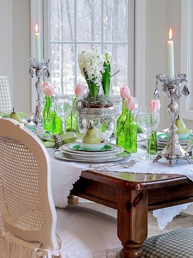 St. Patrick's Day spring tablescape