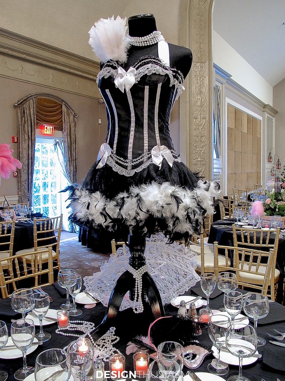 April in Paris French maid centerpiece