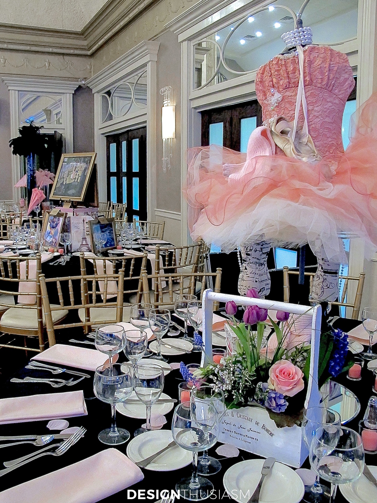 April in Paris ballet centerpiece