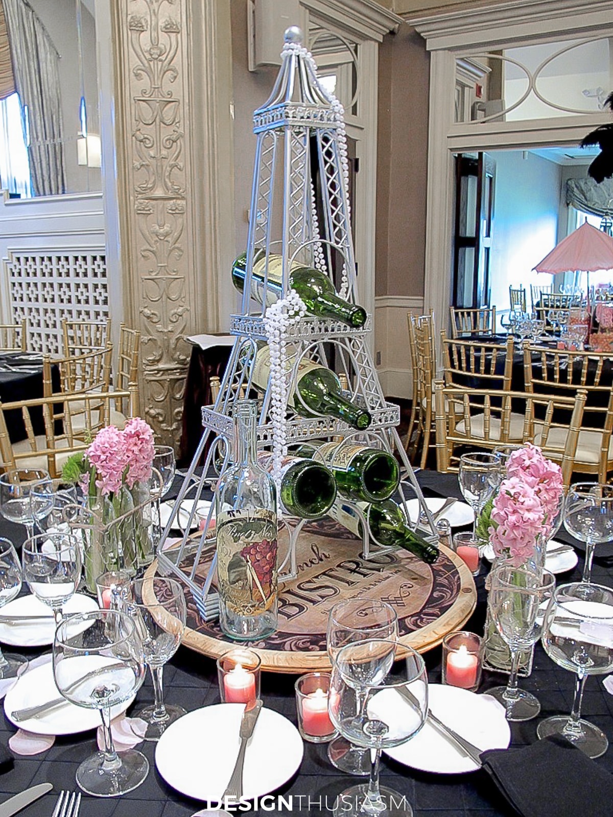 April in Paris Eiffel tower centerpiece