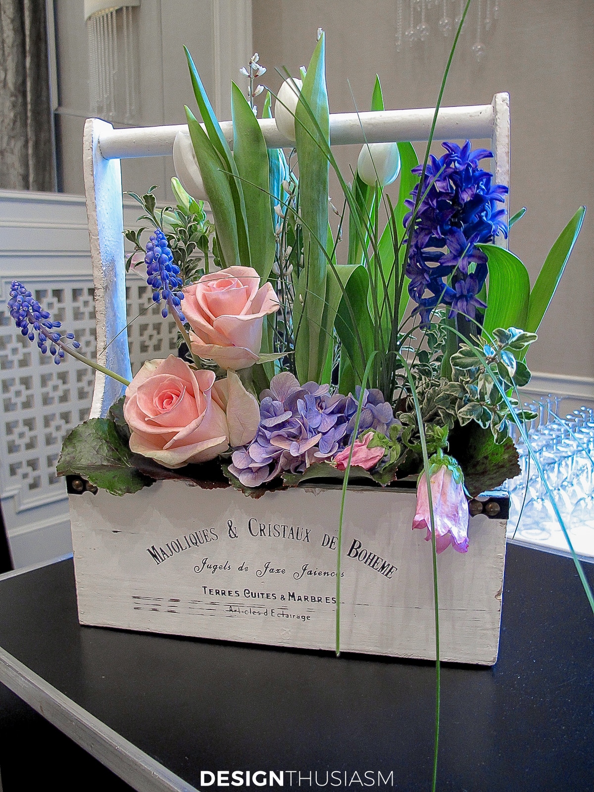 April in Paris bar centerpiece
