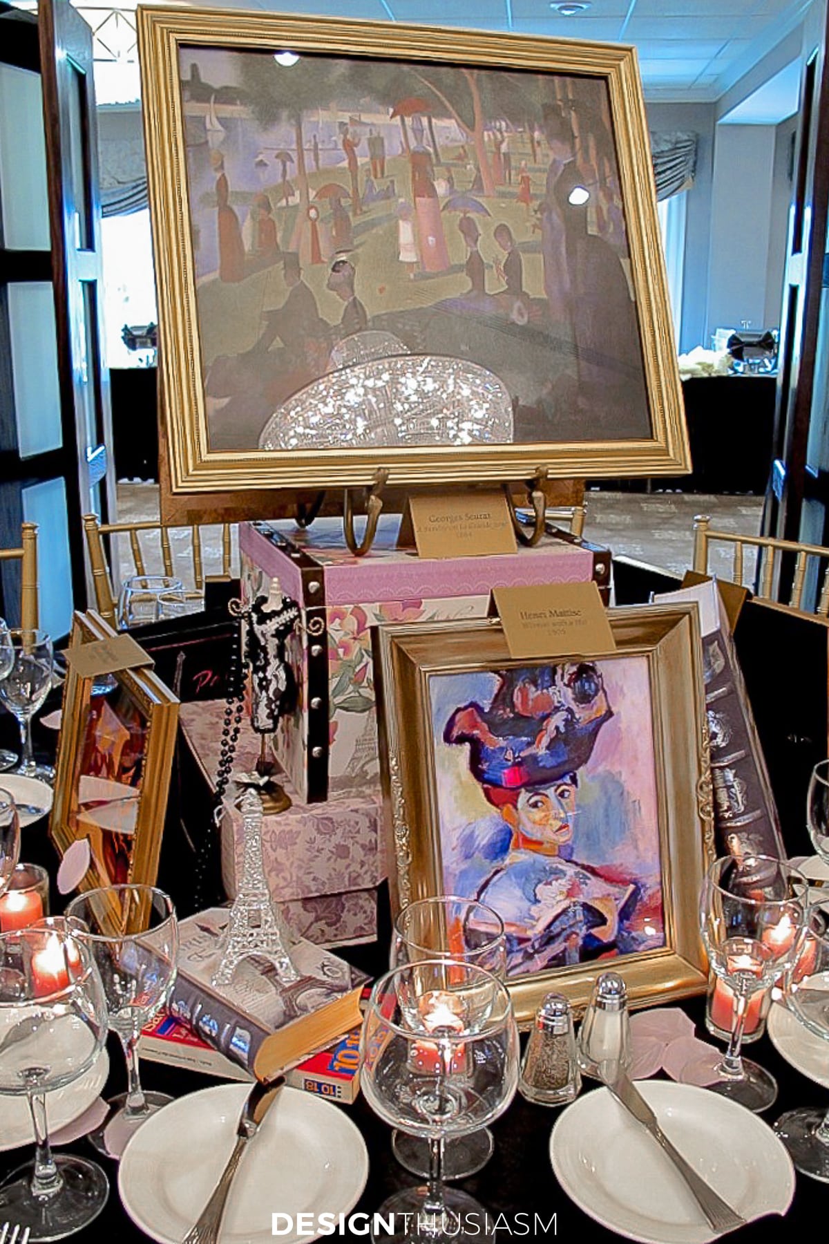 April in Paris artists centerpiece