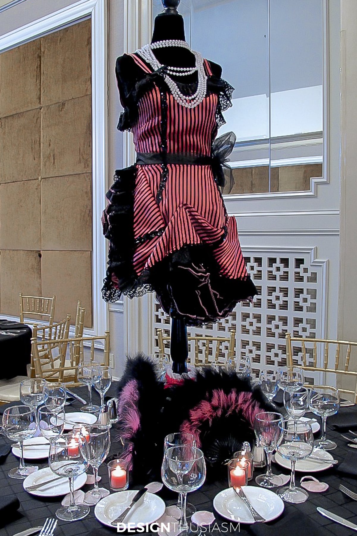April in Paris mannequin centerpiece