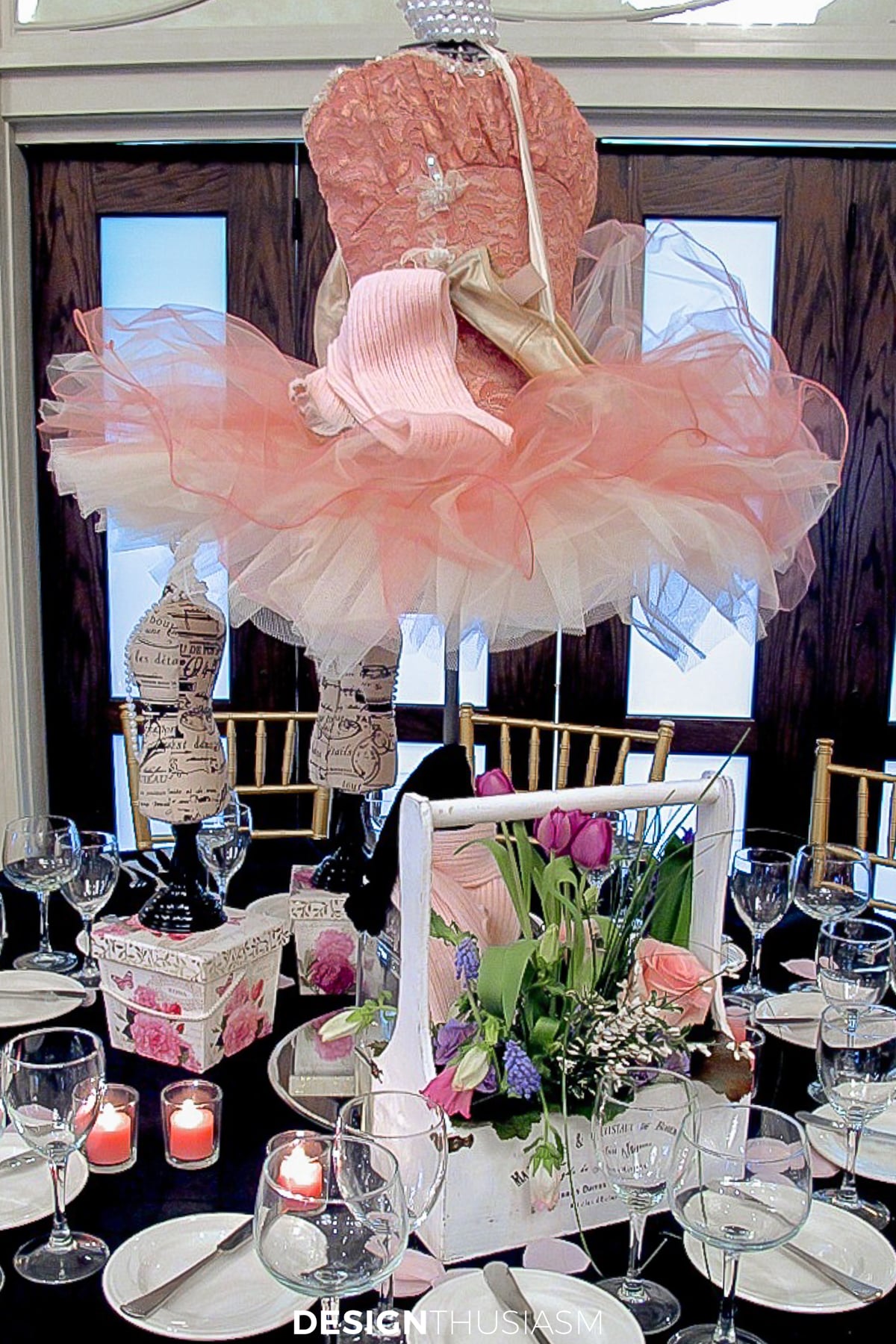 April in Paris ballet tutu centerpiece