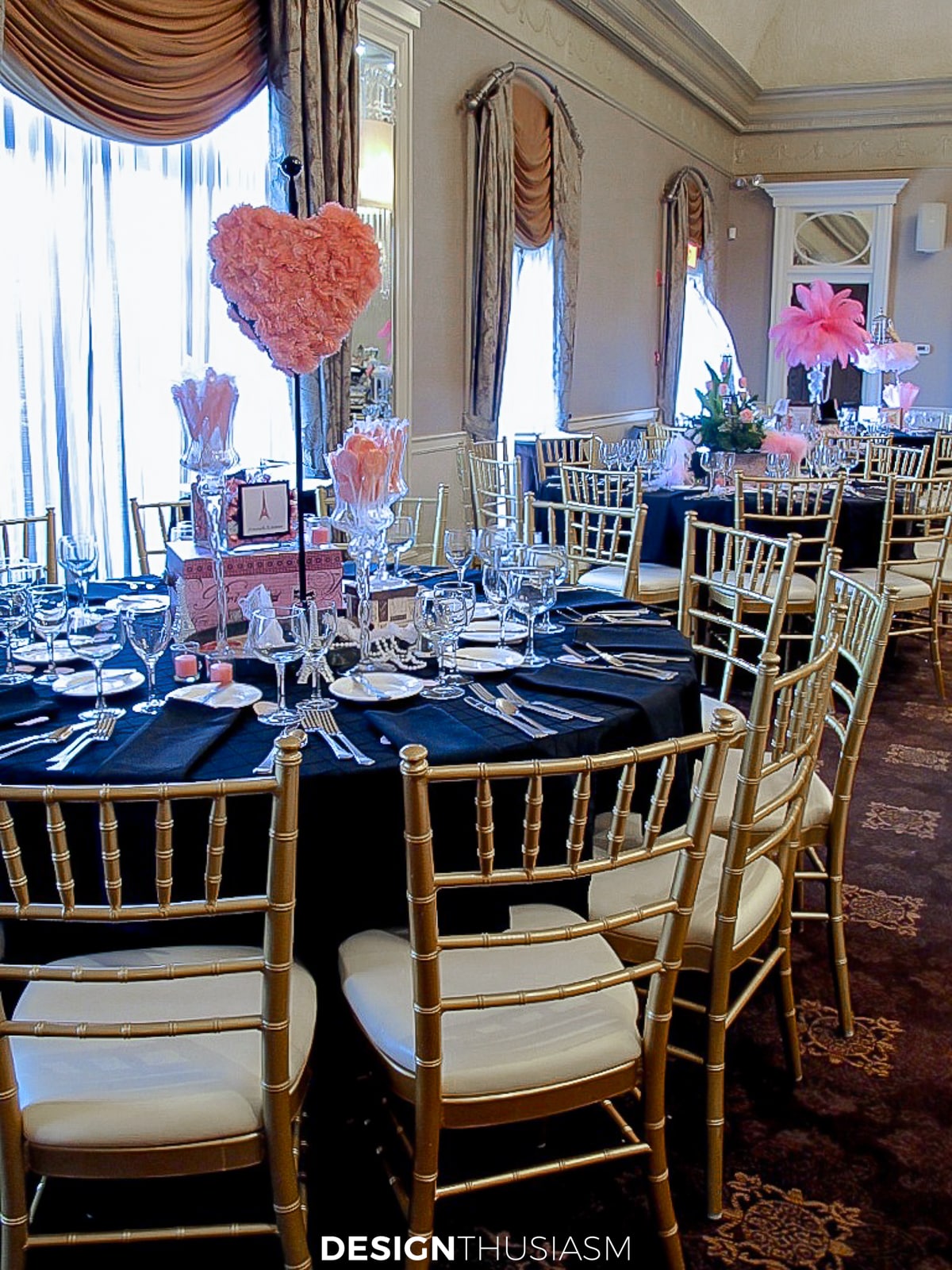 April in Paris centerpieces