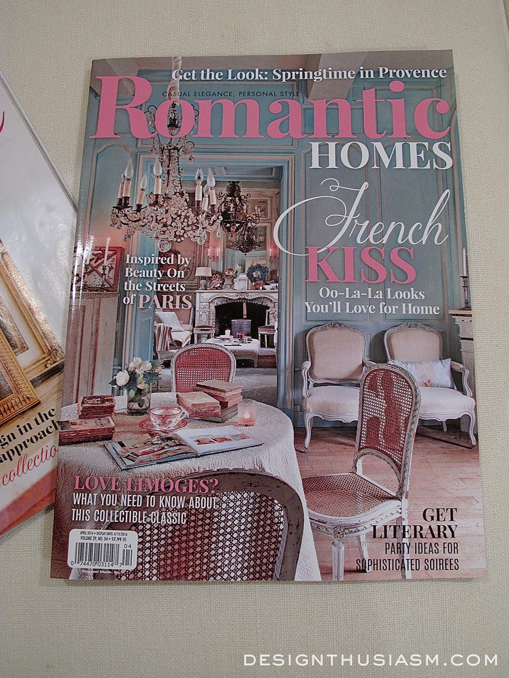 Designthusiasm in Romantic Homes Magazine