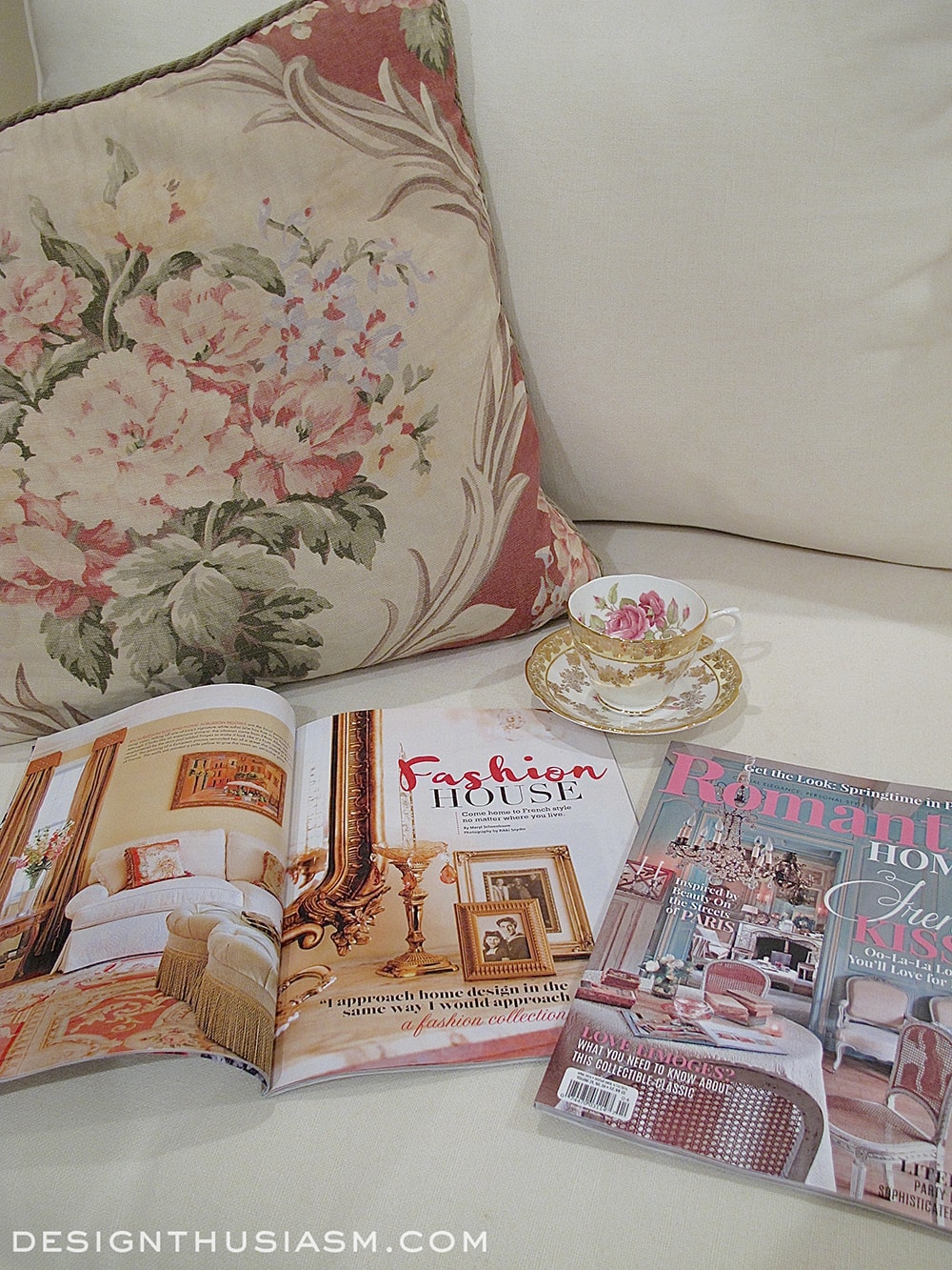 Designthusiasm in Romantic Homes Magazine
