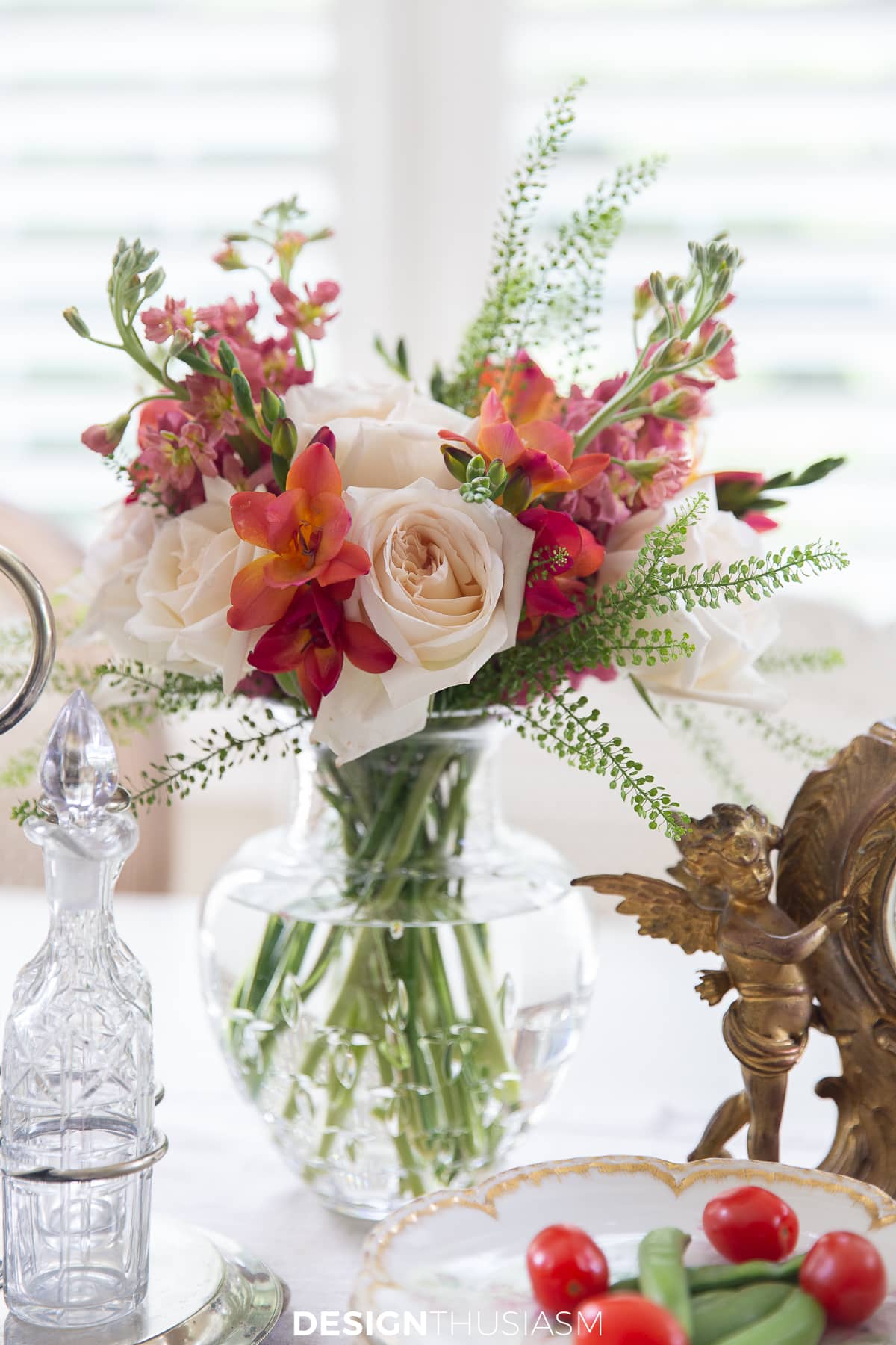floral with flea market finds