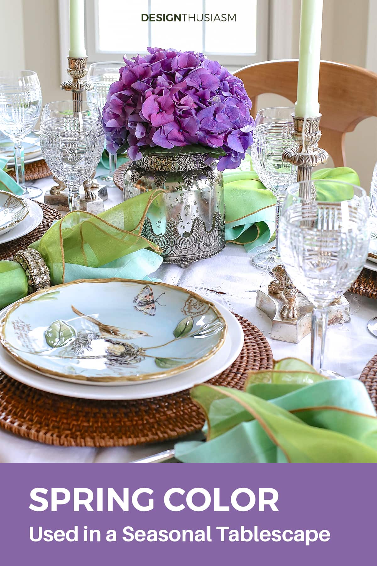 colorful spring table