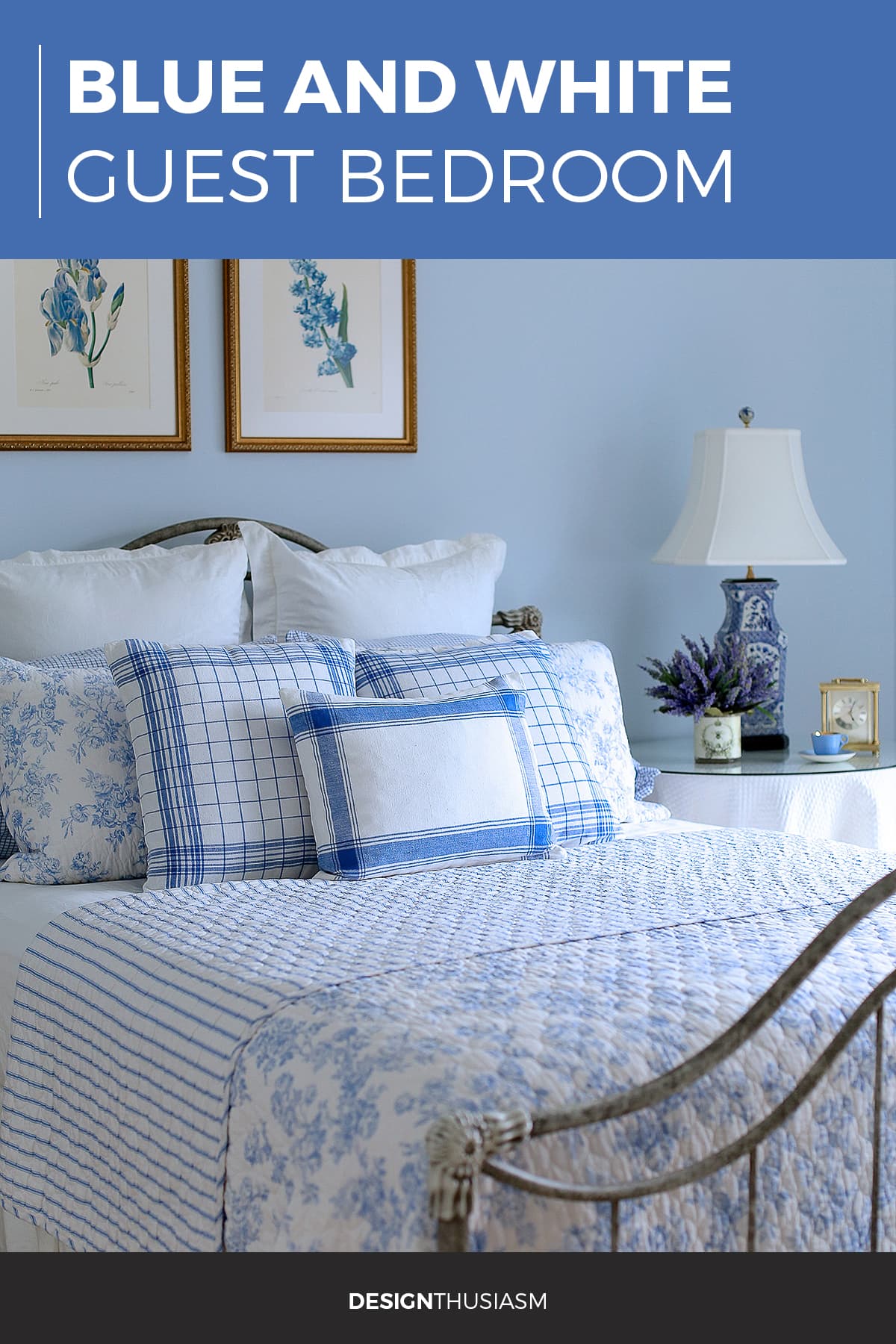 French Blue Guest Room