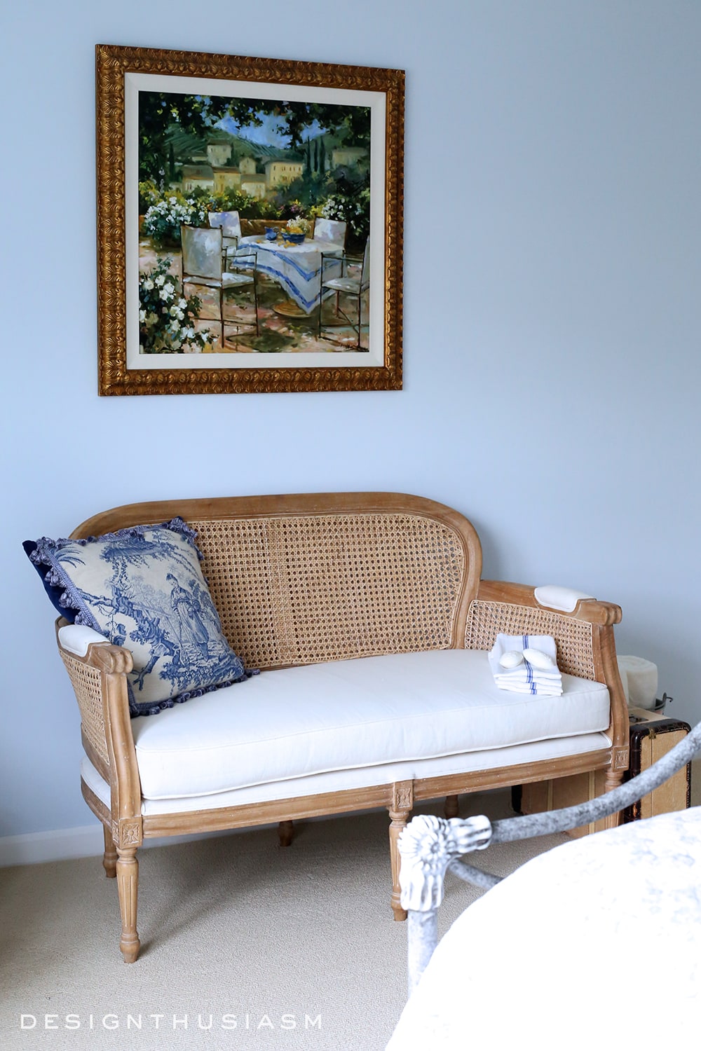French Blue Guest Room for a Bon Nuit | terilynadamsblog.com