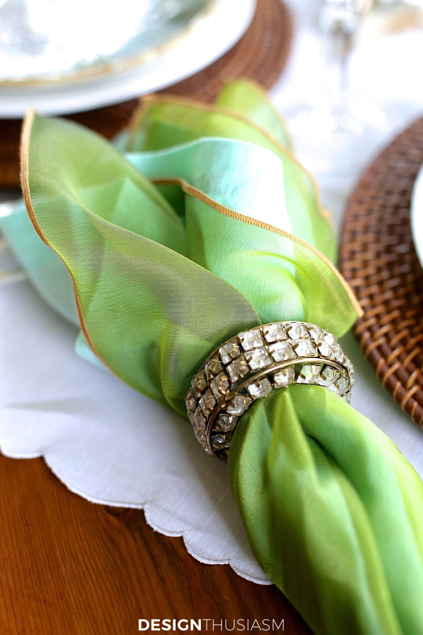 colorful spring table napkins