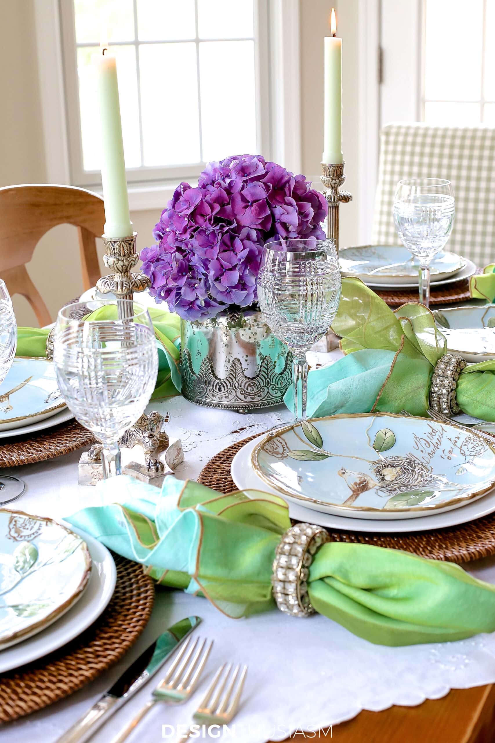 colorful spring table
