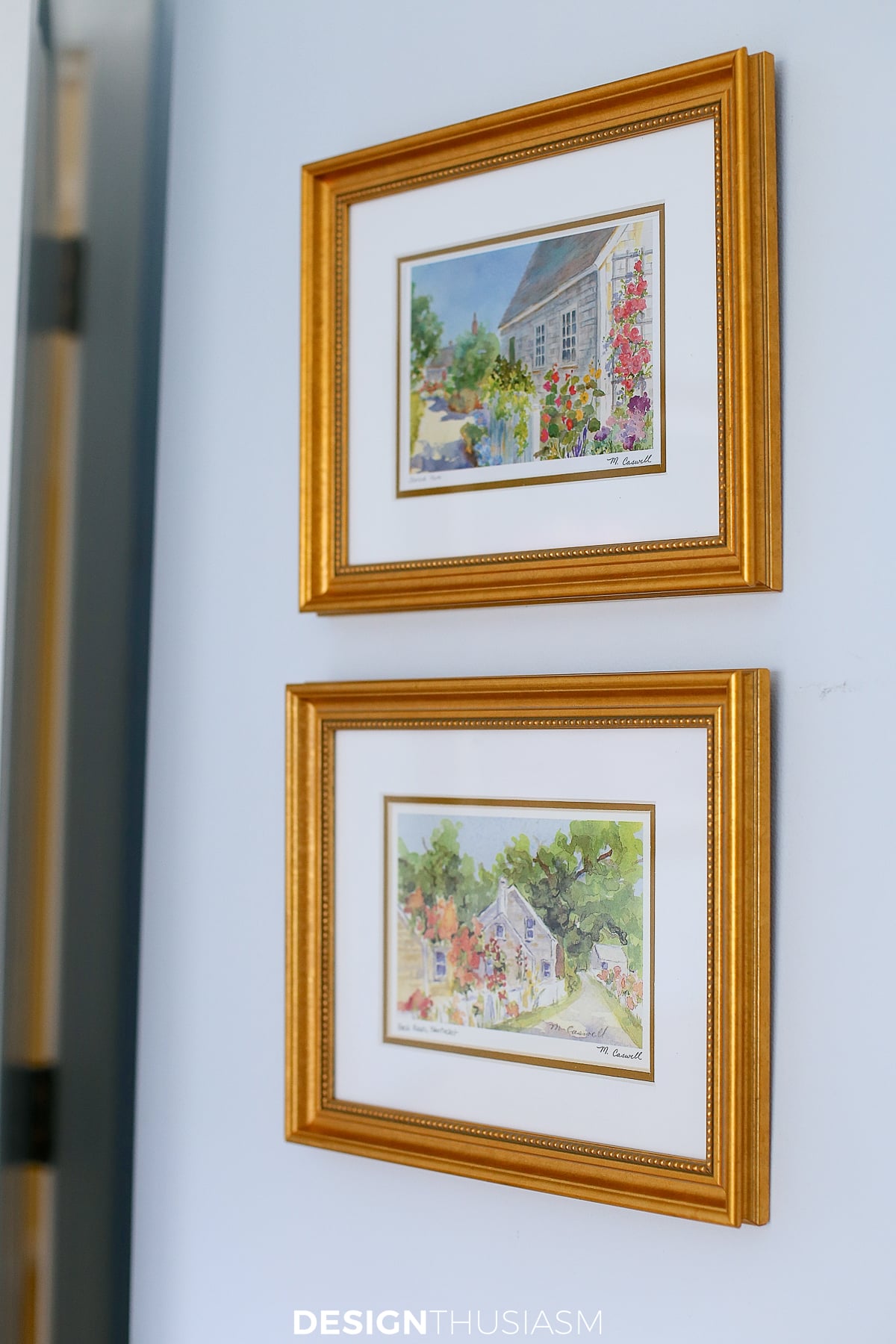french blue bedroom watercolors