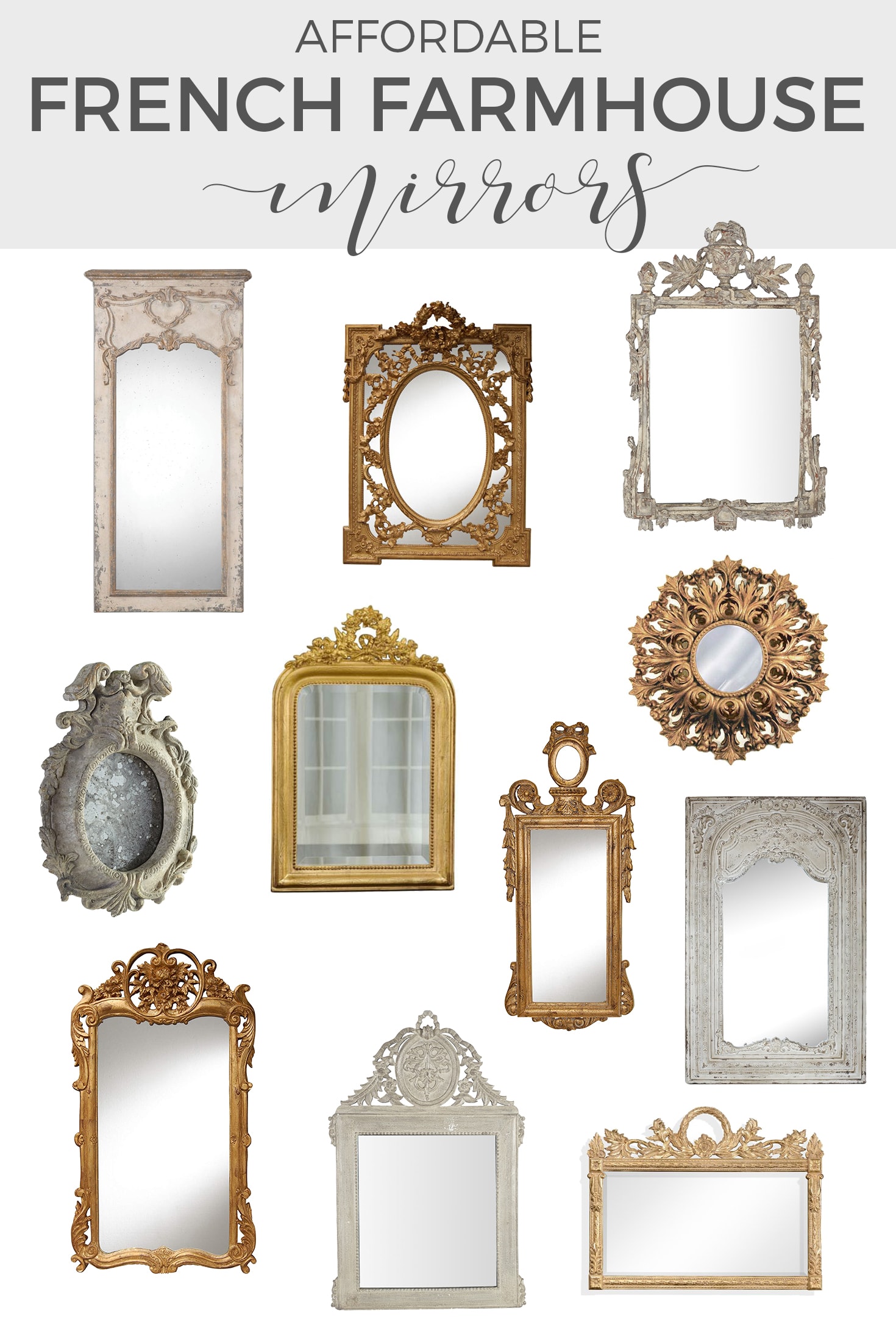 decorative mirrors and french gold mirrors