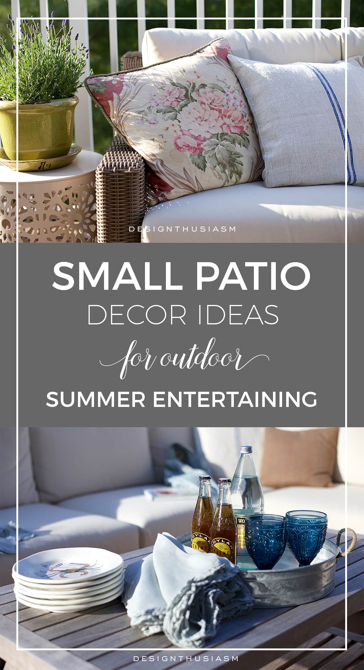 small patio decor for outdoor summer entertaining