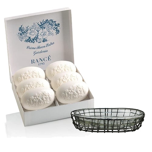 Mother's Day gift pairing french soap and soap dish