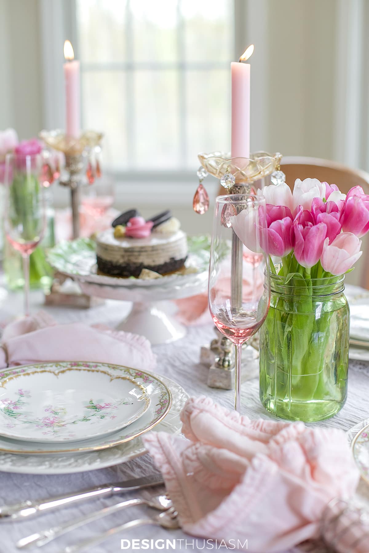 vintage tablescapes mixing old and new
