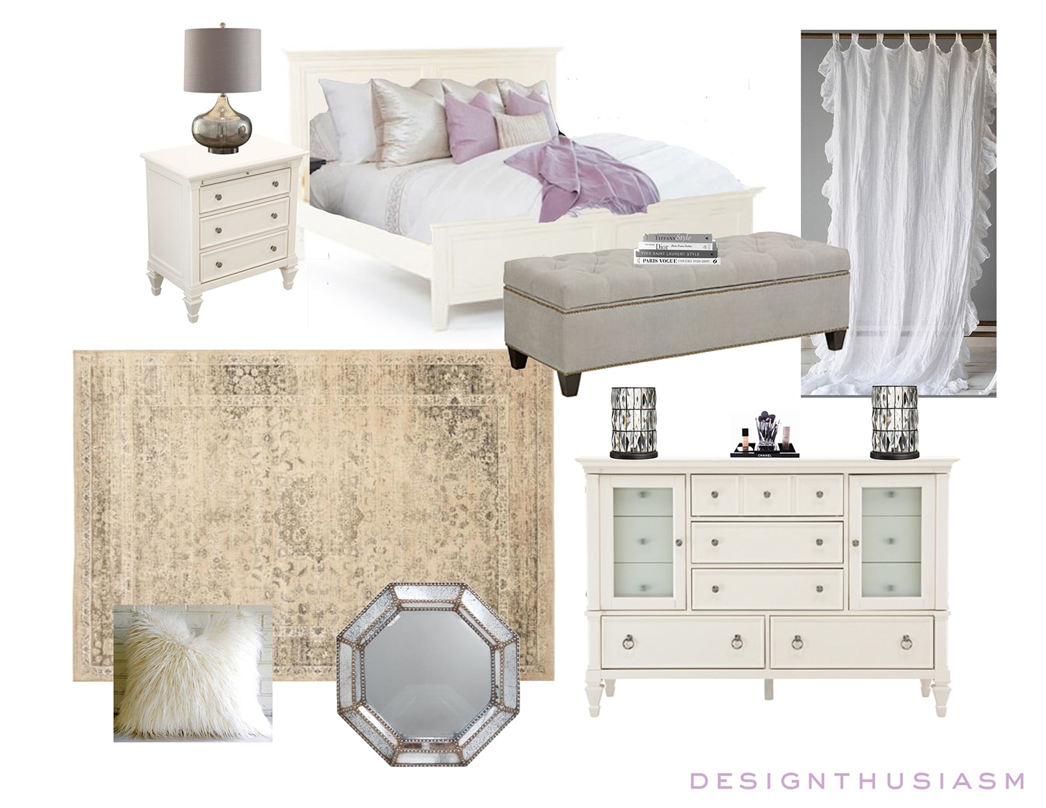 E-Design | Small Apartment Bedroom | terilynadamsblog.com