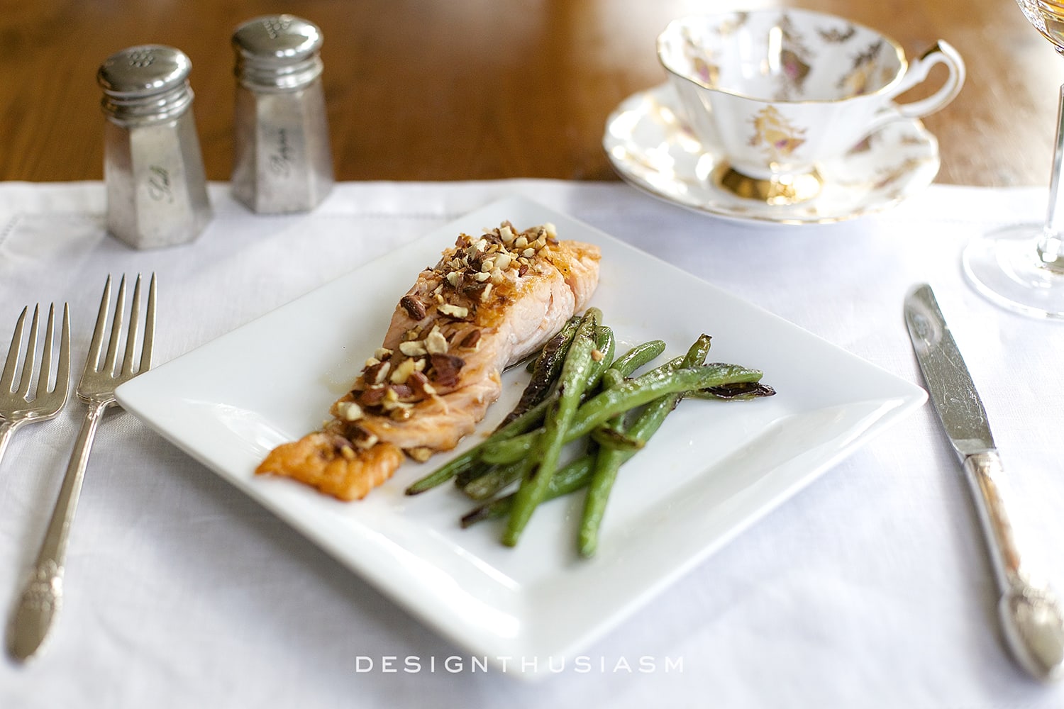 Honey Almond Salmon | terilynadamsblog.com