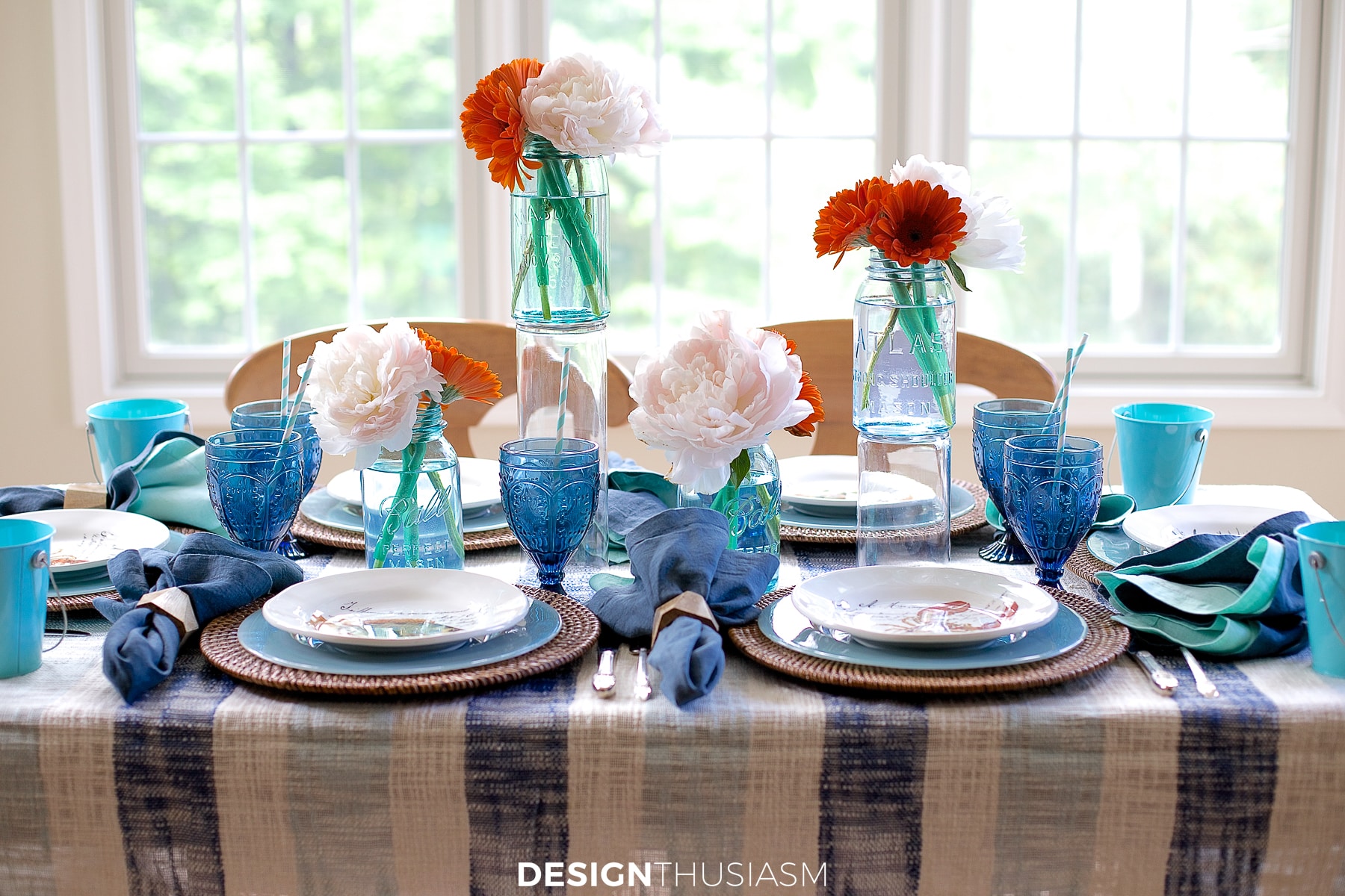 summer clambake tablescape
