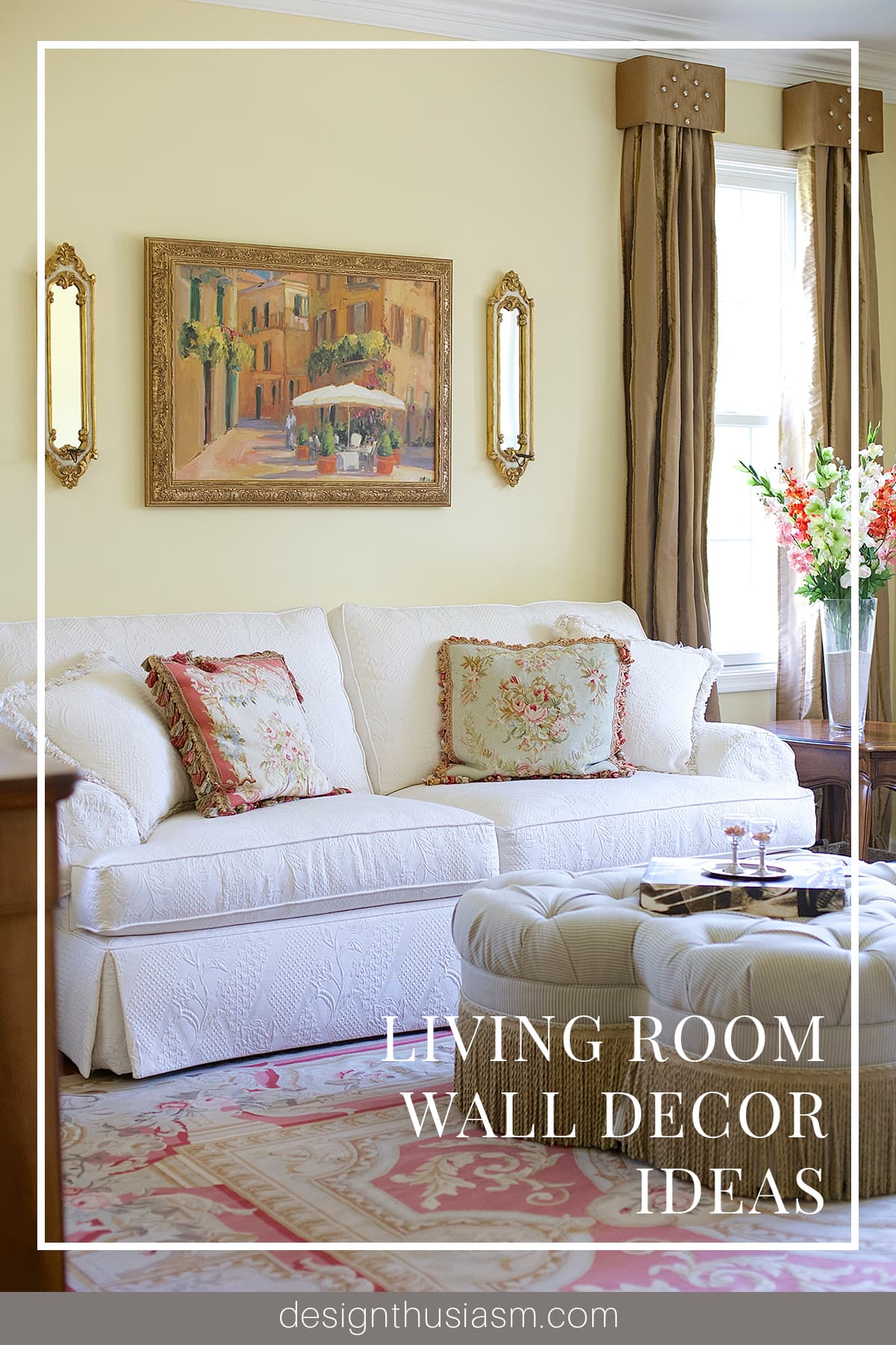 Living room sconces wall decor