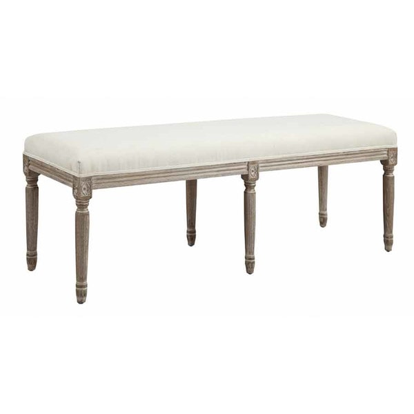 French Country Ottoman Bench