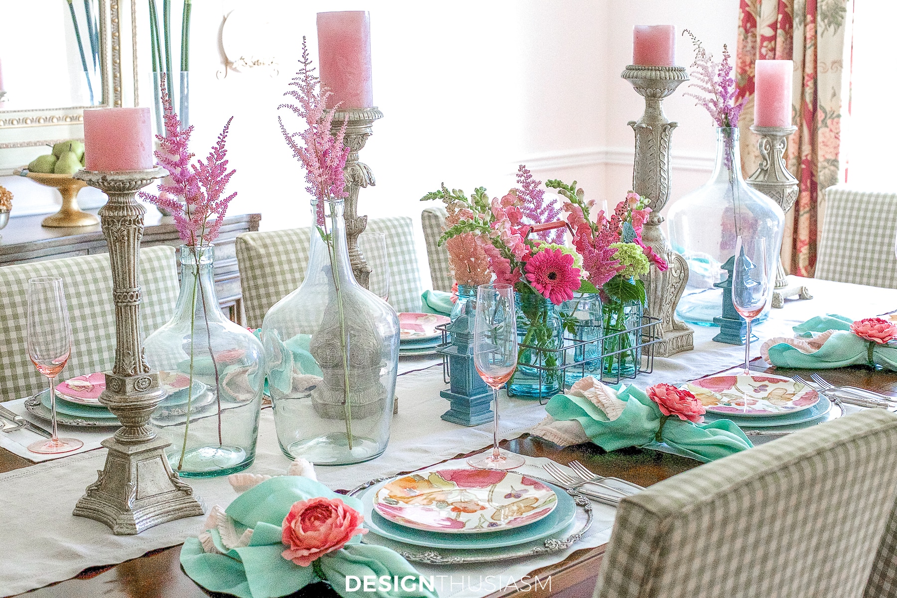 colorful summer table