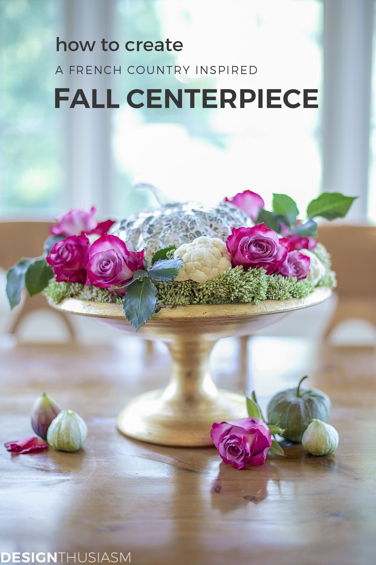 pretty little fall centerpiecee