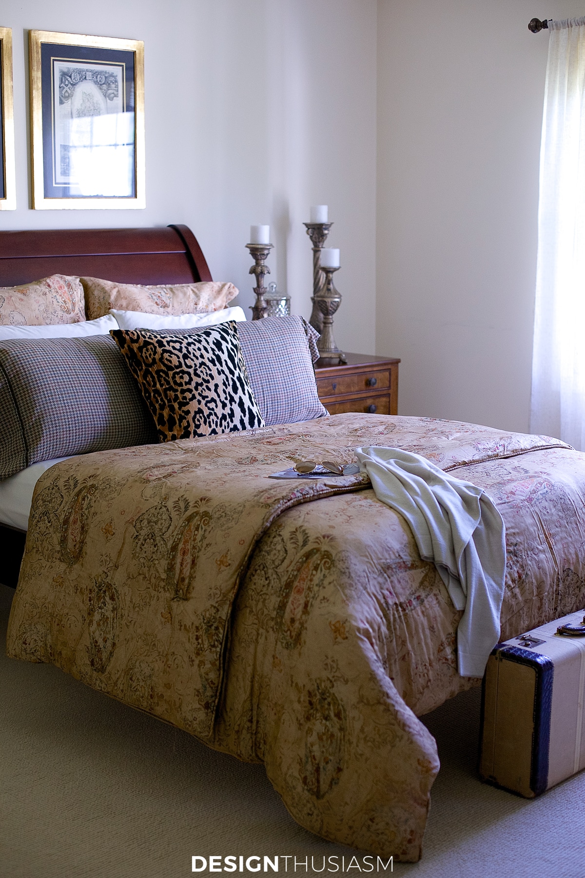 Masculine bedroom decor bedding