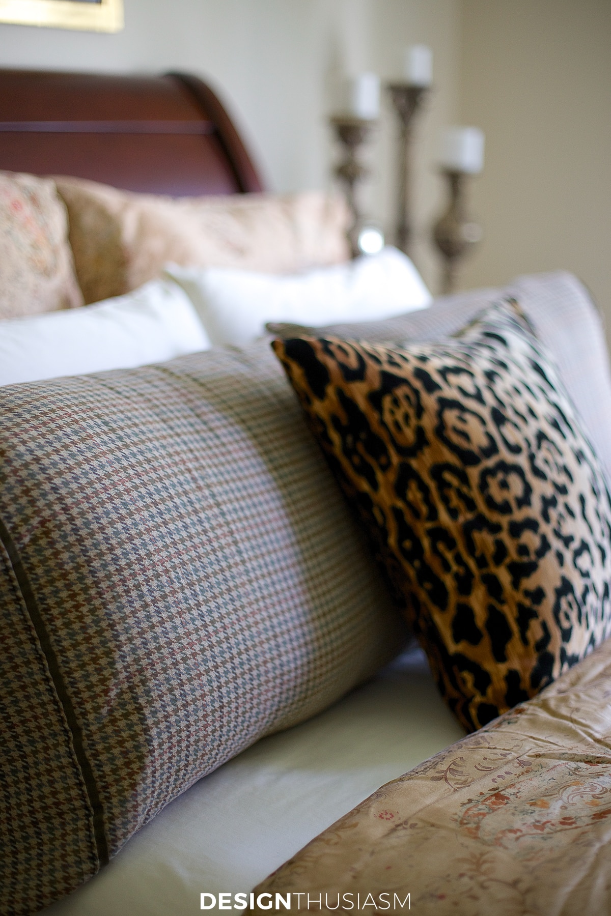Masculine bedroom decor pillows