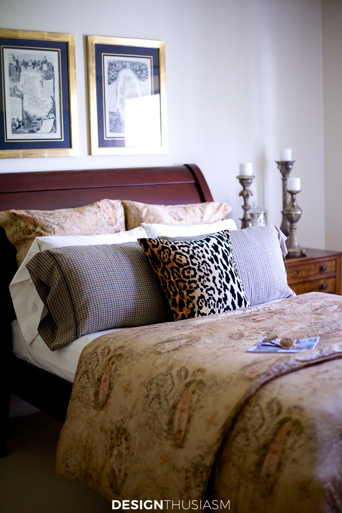 Masculine bedroom decor