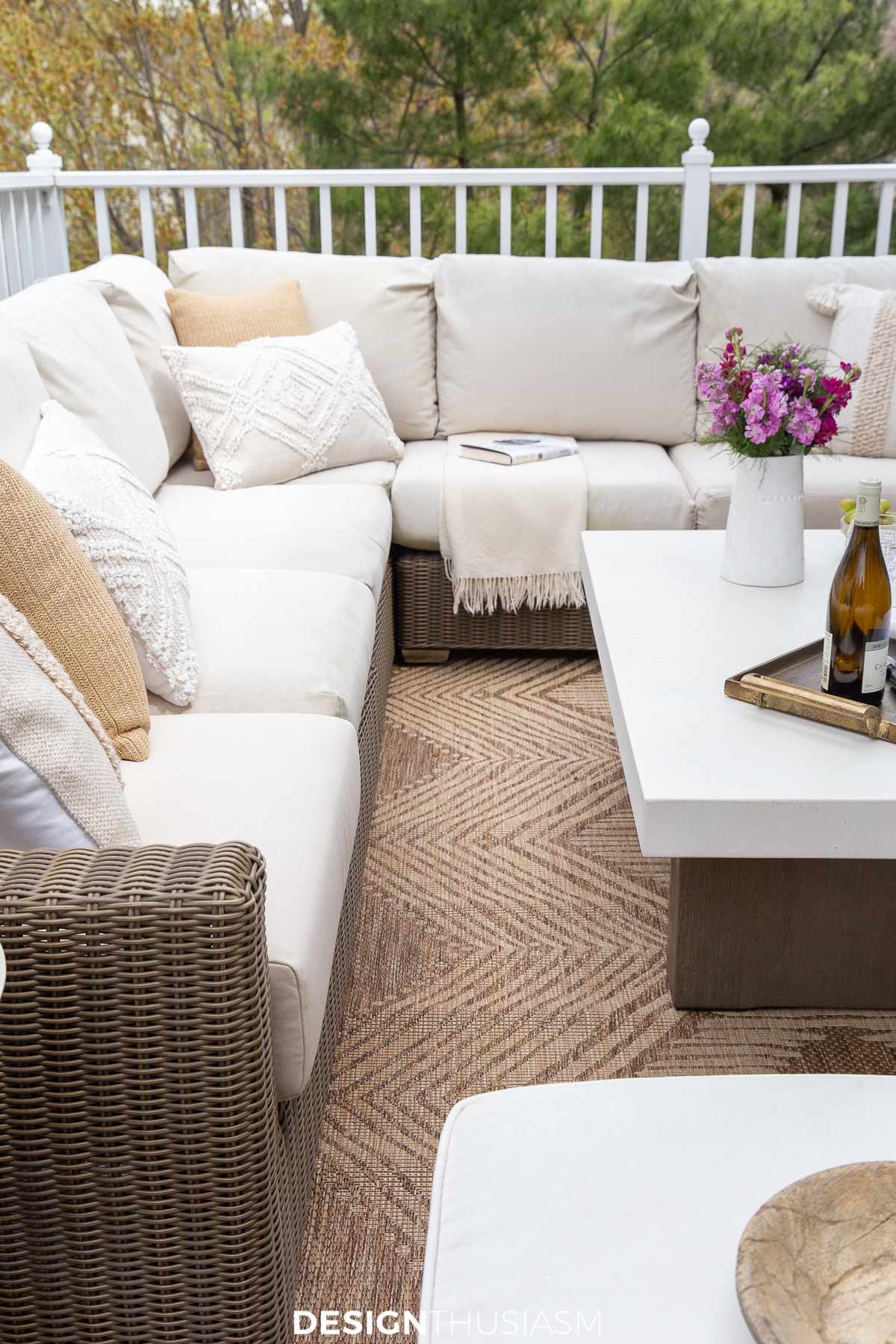 concrete outdoor coffee table