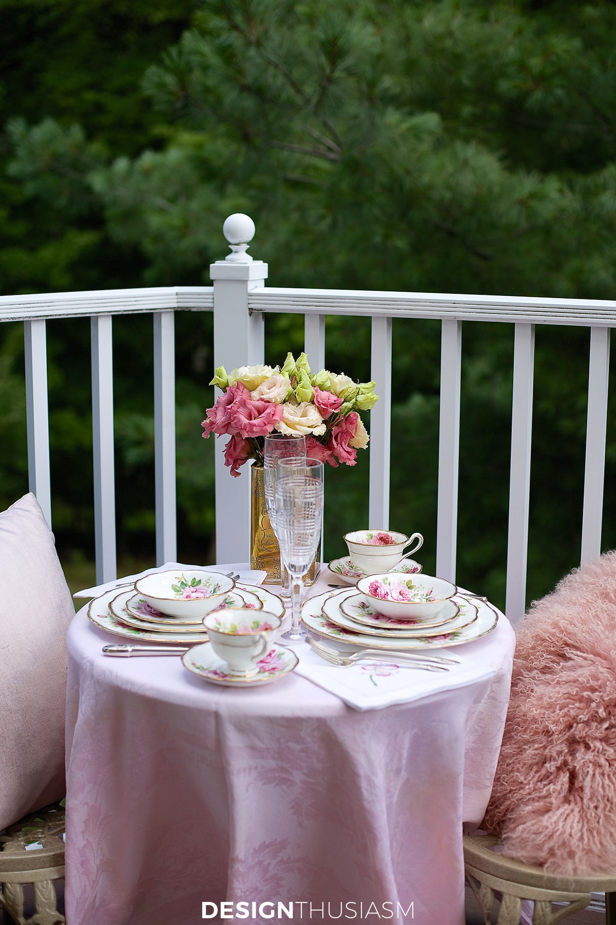 french outdoor tea table