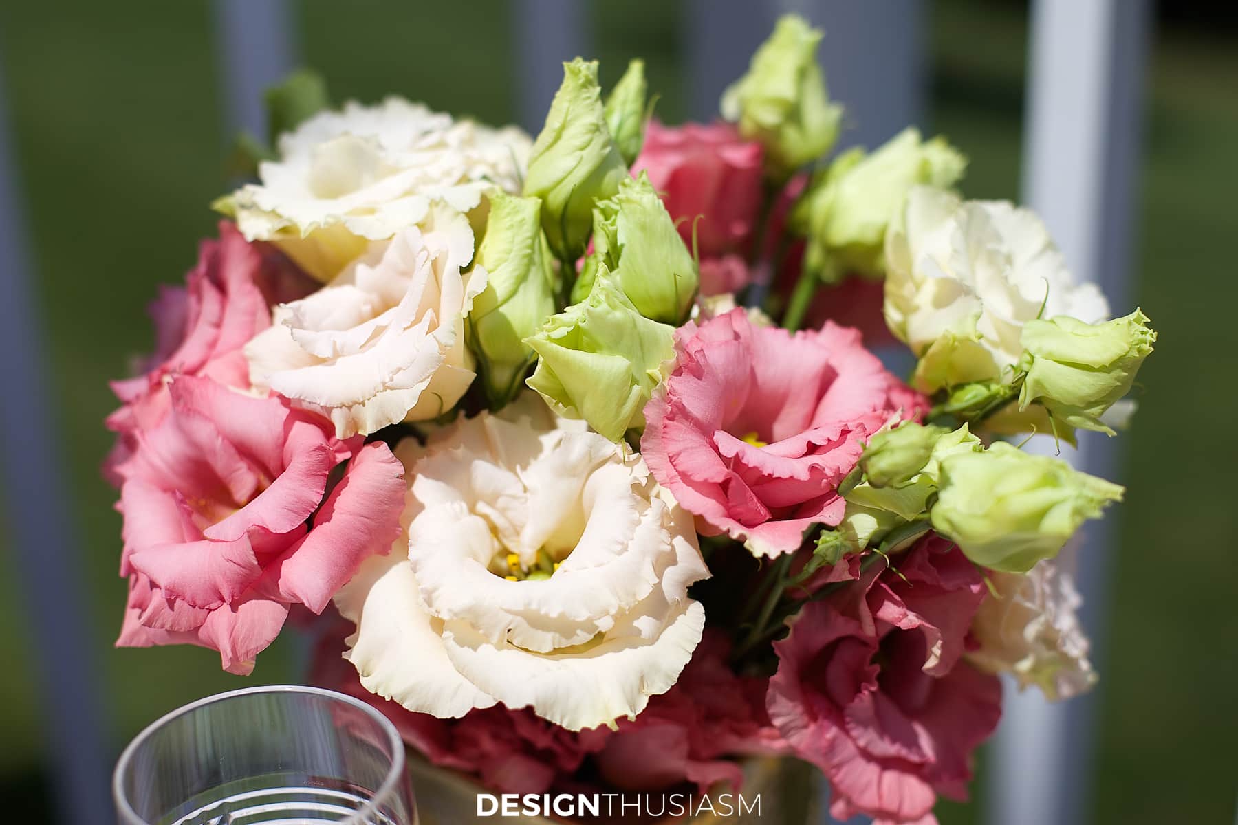 french outdoor tea table floral