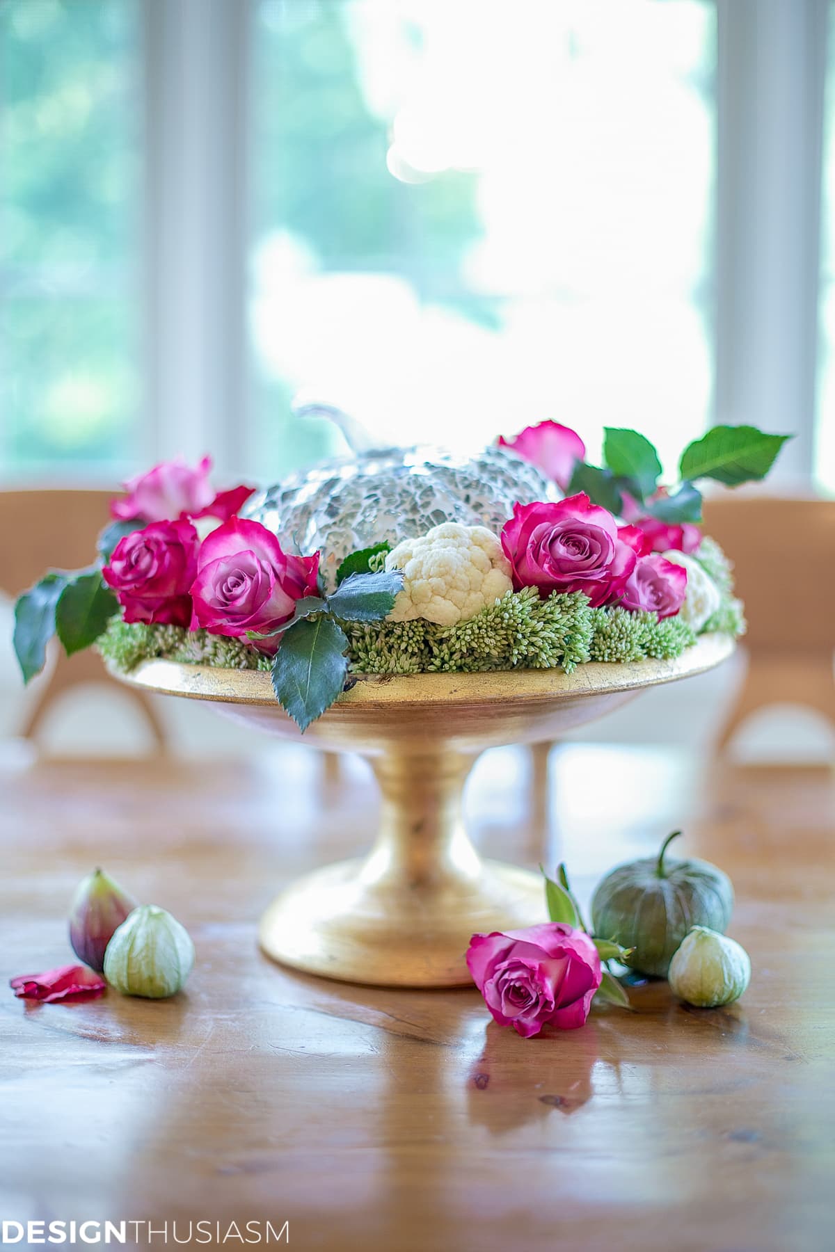 pretty fall centerpiece