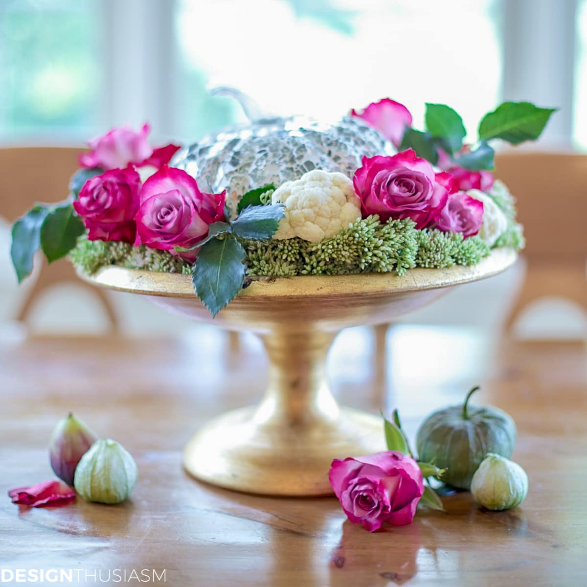 pretty fall centerpiece